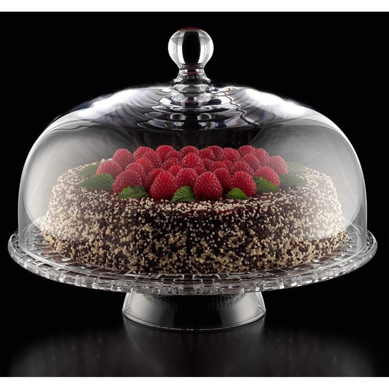 Nachtmann Πιατέλα με πόδι 32 εκ. & καπάκι σειρά Bossa Nova Δίσκοι σερβιρίσματος