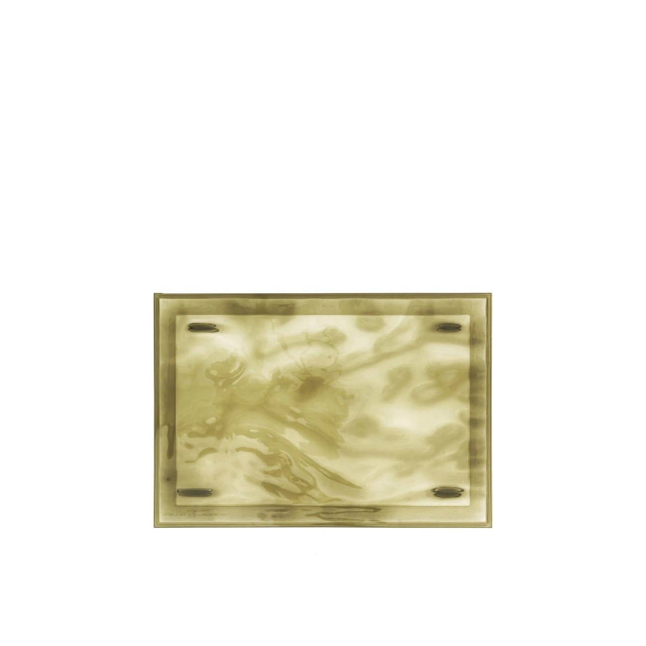 Kartell Δίσκος σερβιρίσματος πράσινος/λαδί 46x32cm σειρά Dune Δίσκοι σερβιρίσματος