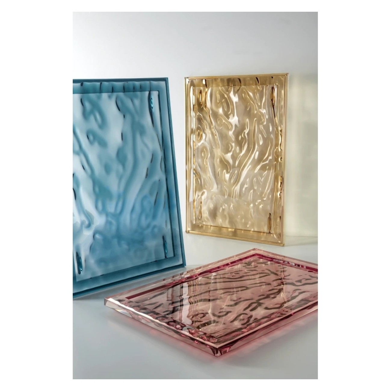 Kartell Δίσκος σερβιρίσματος γαλάζιος 46x32cm σειρά Dune Δίσκοι σερβιρίσματος