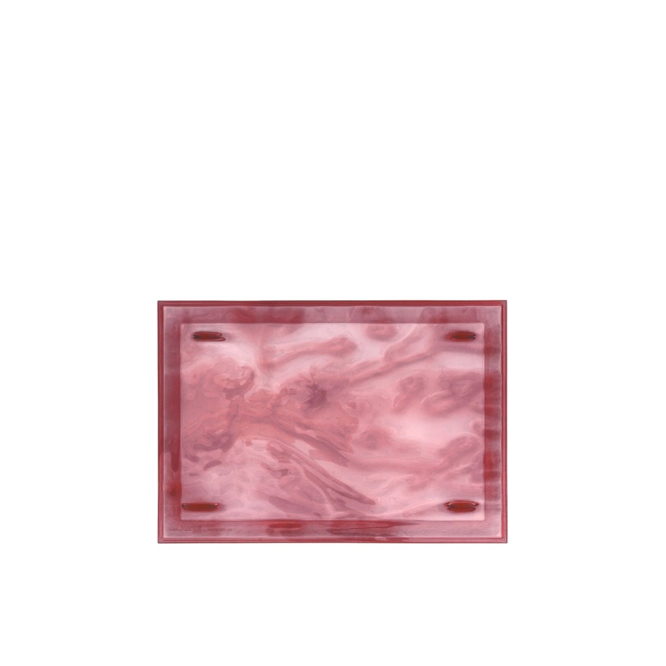 Kartell Δίσκος σερβιρίσματος ροζ 46x32cm σειρά Dune Δίσκοι σερβιρίσματος