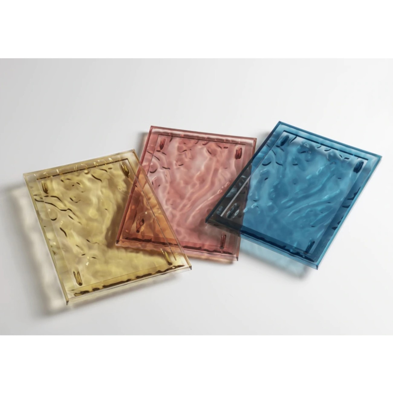 Kartell Δίσκος σερβιρίσματος ροζ 46x32cm σειρά Dune Δίσκοι σερβιρίσματος