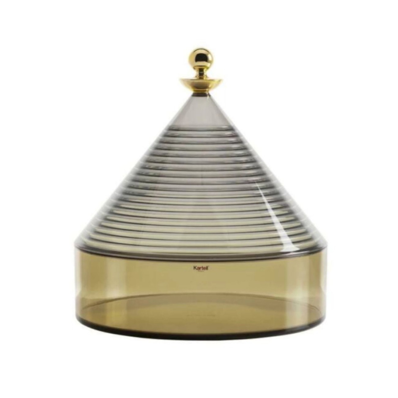 Kartell Δοχείο γκρι/πράσινο 25x27cm σειρά Trullo Μπολ