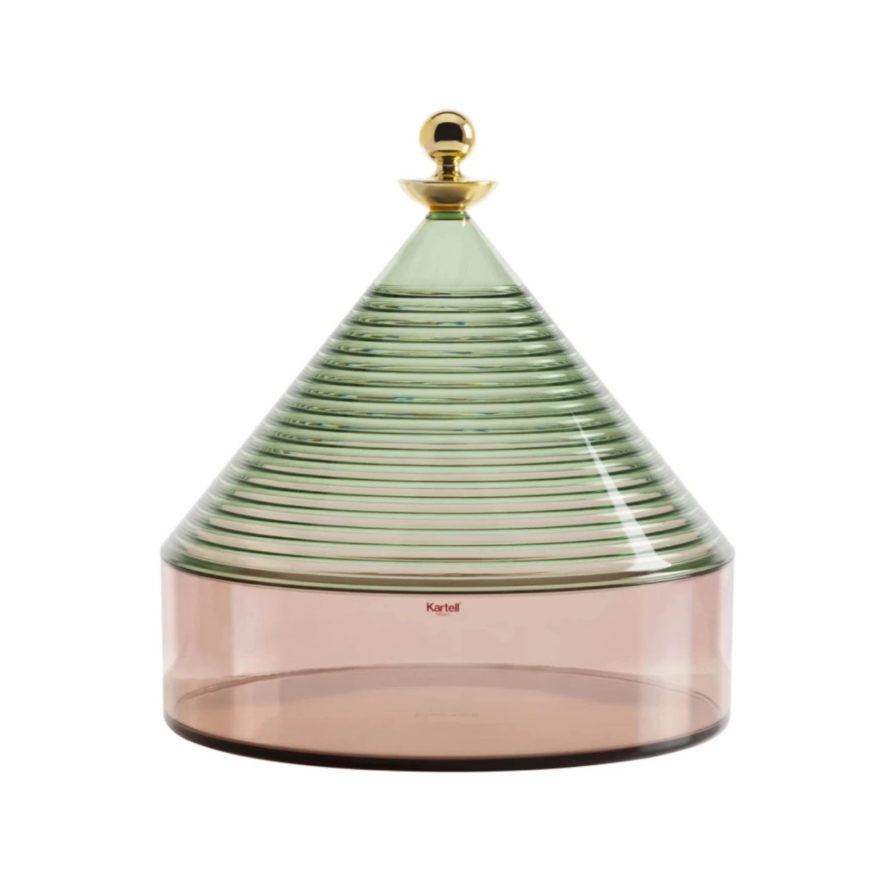 Kartell Δοχείο πράσινο/ροζ 25x27cm σειρά Trullo Μπολ