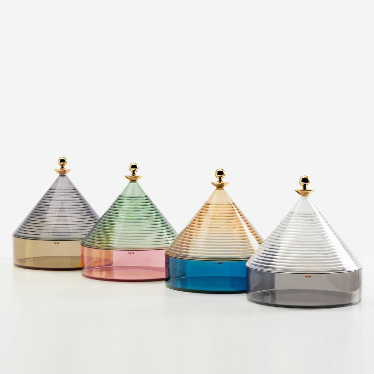 Kartell Δοχείο πράσινο/ροζ 25x27cm σειρά Trullo Μπολ