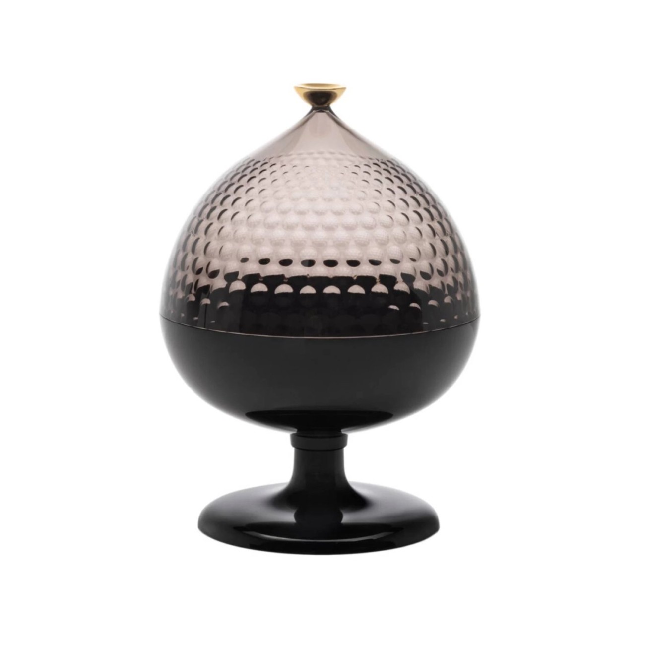 Kartell Δοχείο με πόδι Φ21/29 cm Smoke/Black σειρά Pumo Μπολ