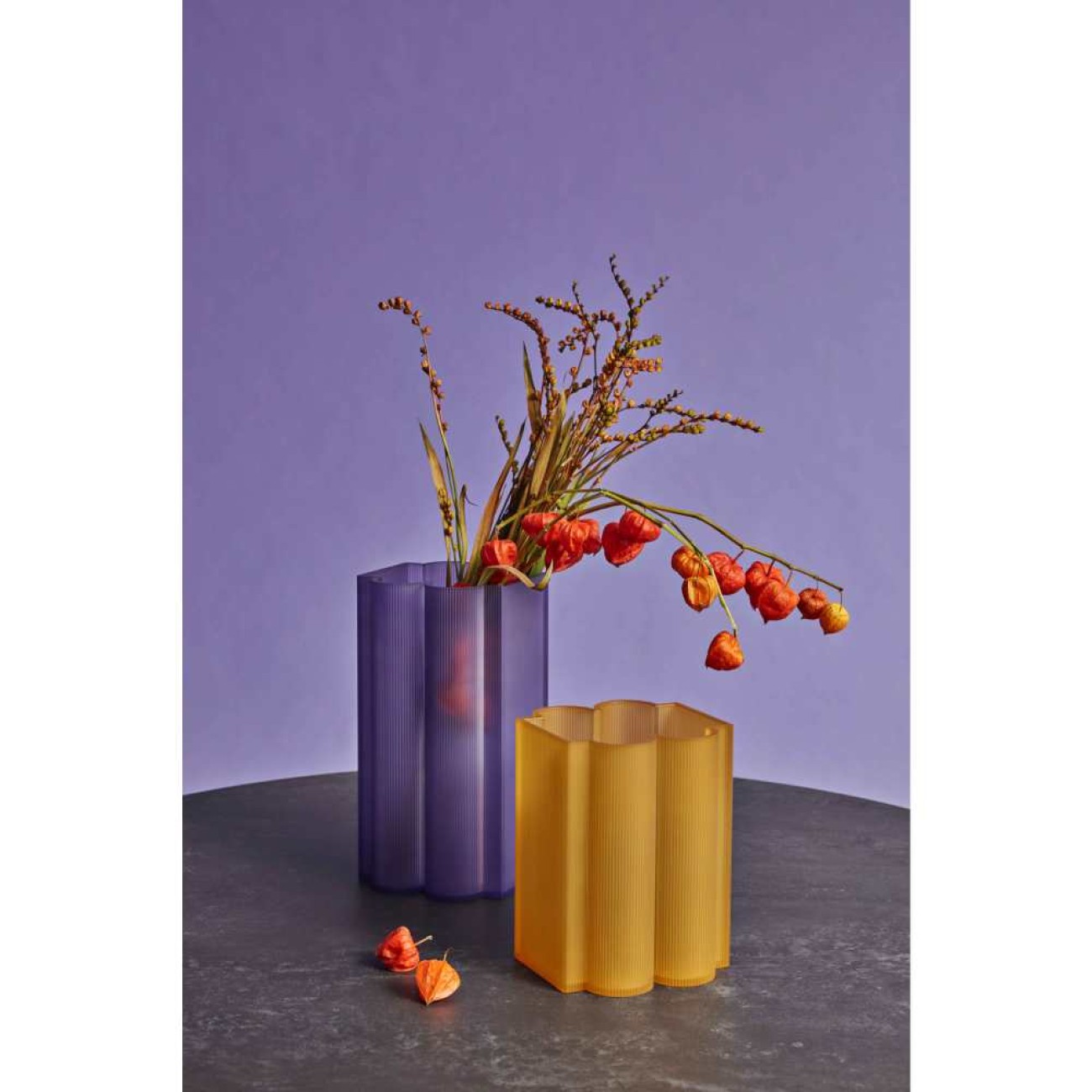 Kartell Βάζο 24 εκ. Orange σειρά Okra
 Βάζα