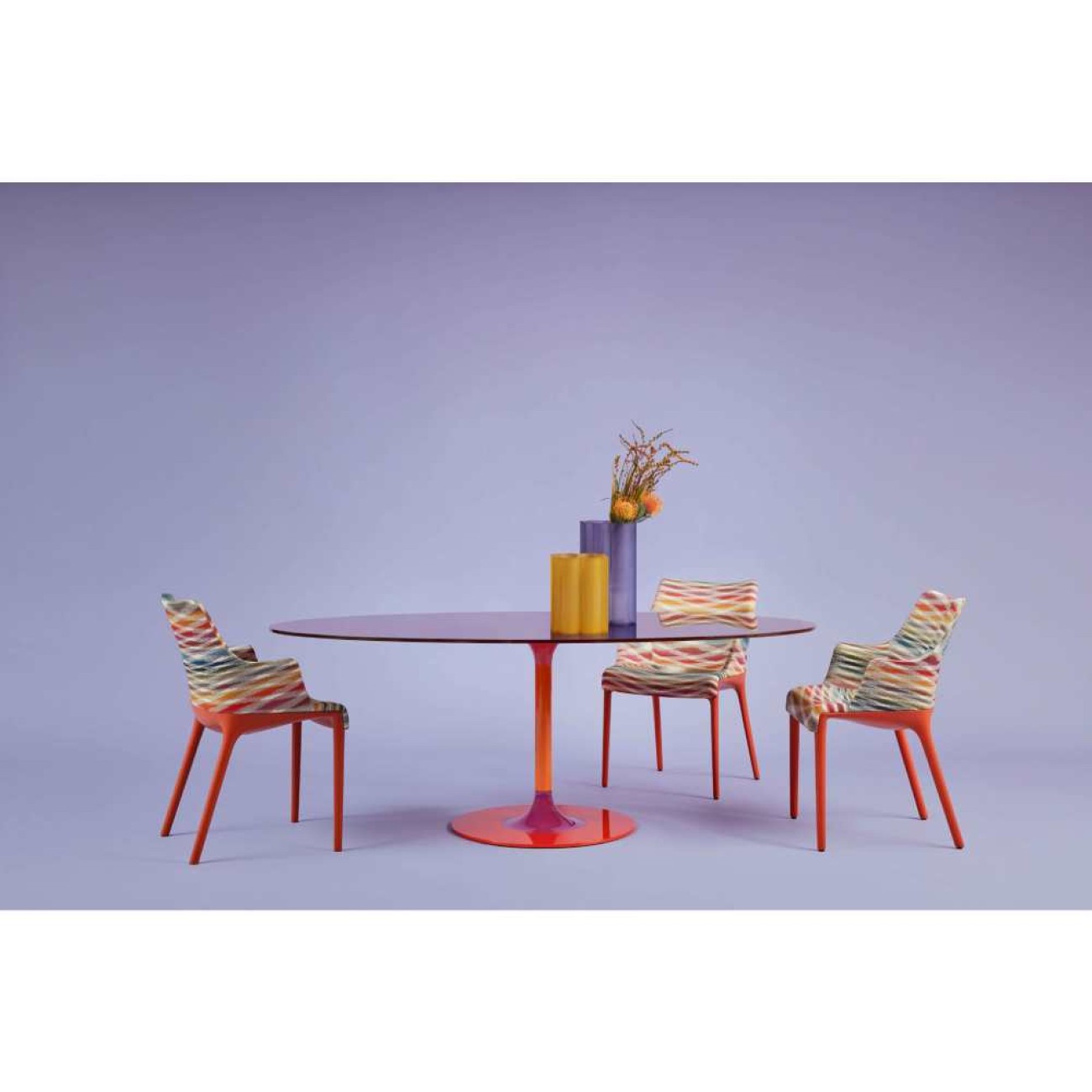Kartell Βάζο 24 εκ. Orange σειρά Okra
 Βάζα