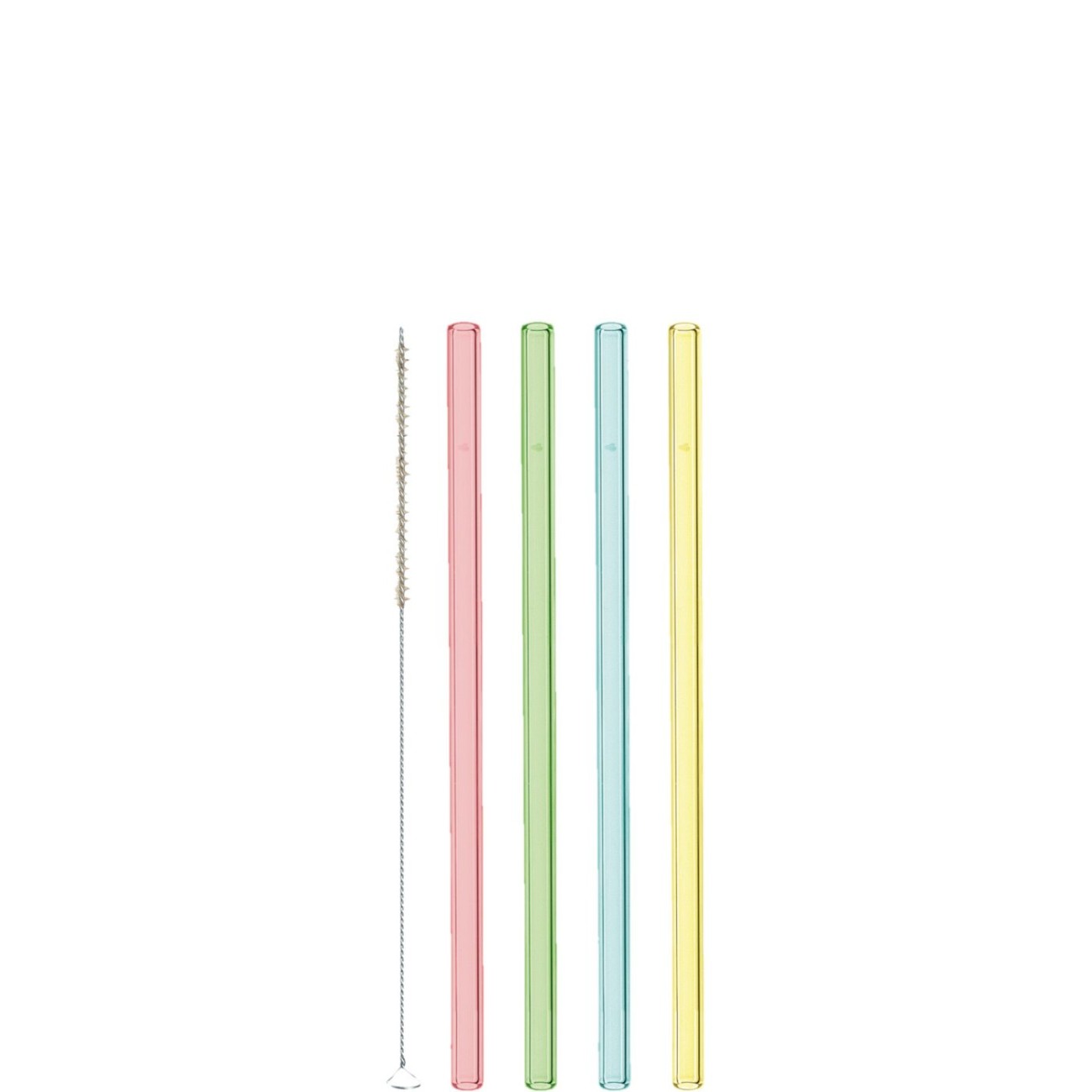 Leonardo Σετ 4 τεμ. καλαμάκια γυάλινα χρωματιστά με βούρτσα σειρά Ciao Ποτό/ Bar
