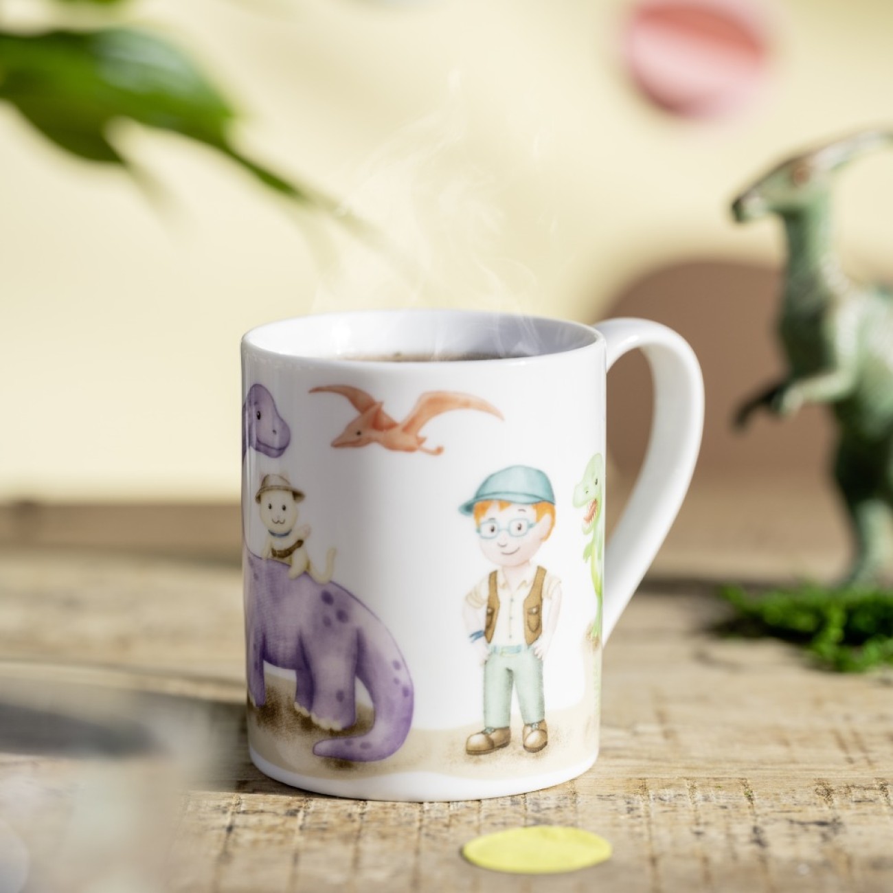 Leonardo Παιδικό σετ 3 τεμ. (πιάτο/μπωλ/κούπα) Dino σειρά Bambini Aventura Παιδικά Είδη