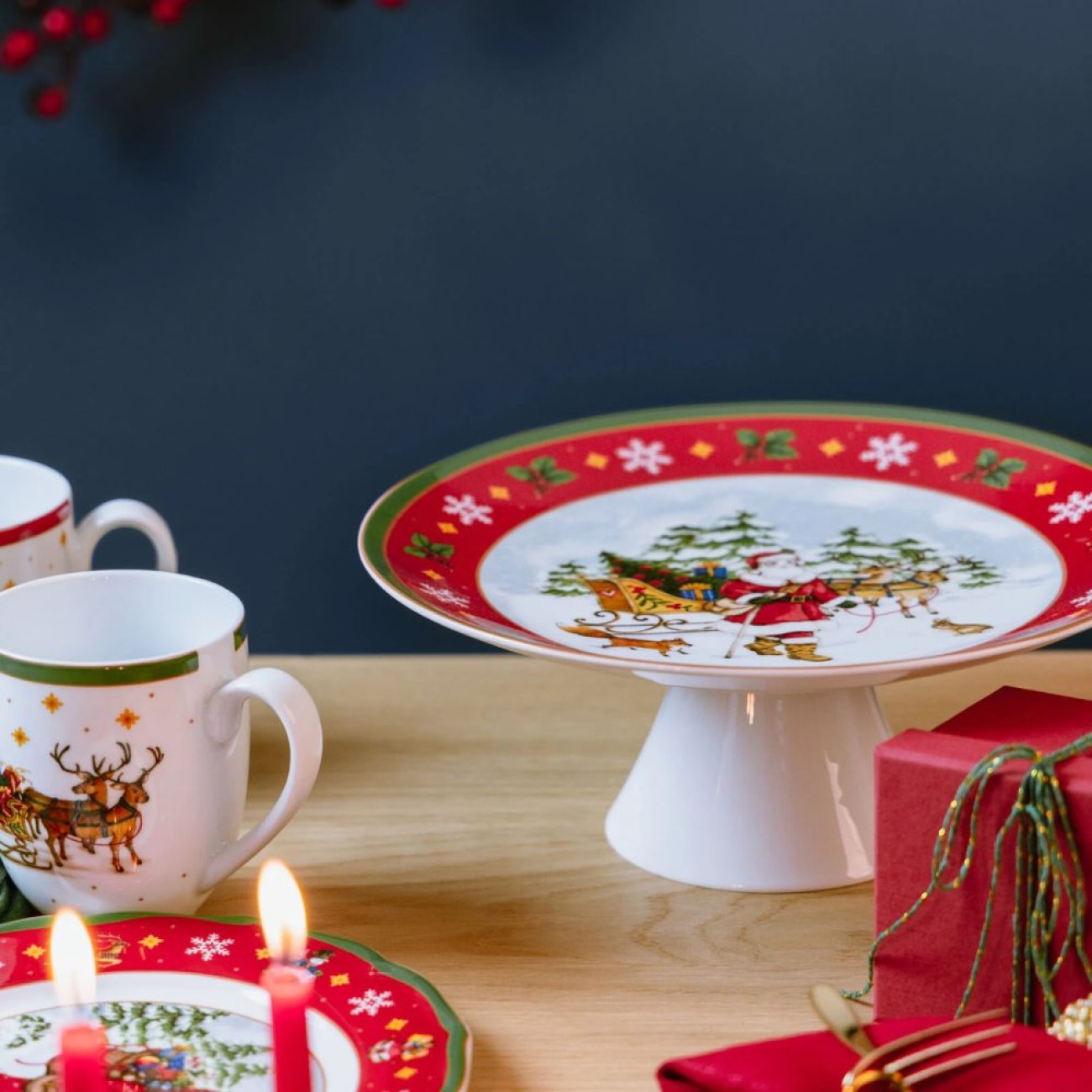 Hutschenreuther Πιατέλα με βάση 28εκ. σειρά Happy Wintertime
 Χριστουγεννιάτικα