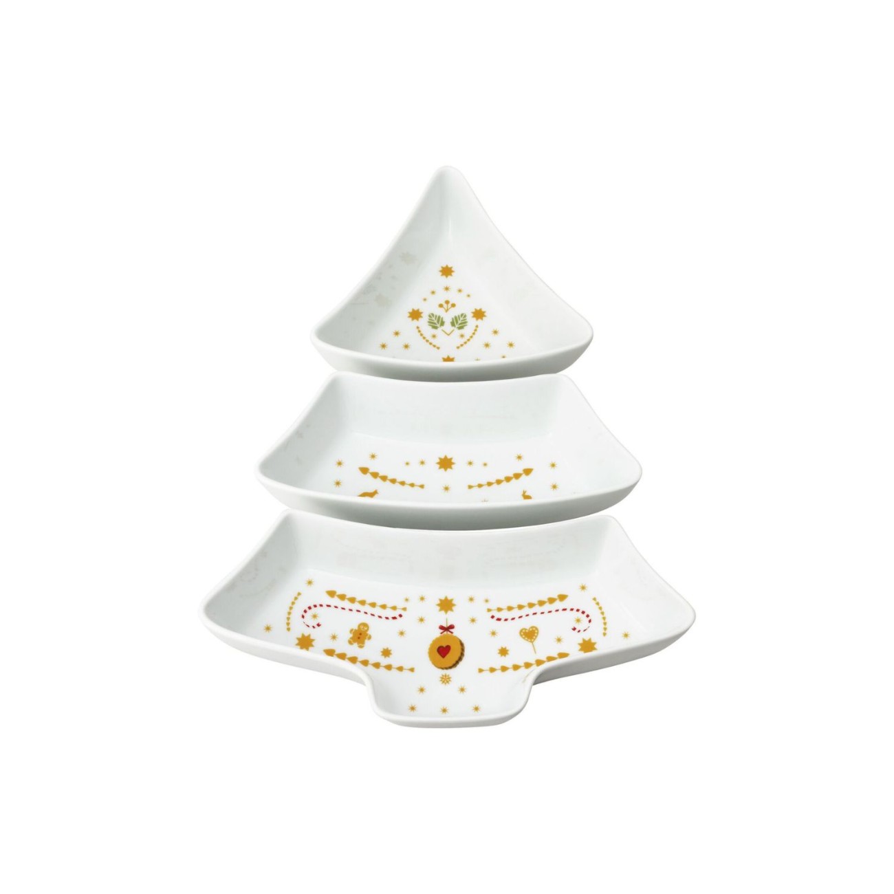 Hutschenreuther Σετ 3 τεμ. πιατέλες (29,5Χ14/22,5Χ9/18Χ15,5) Christmas Tree σειρά Christmas Love Χριστουγεννιάτικα