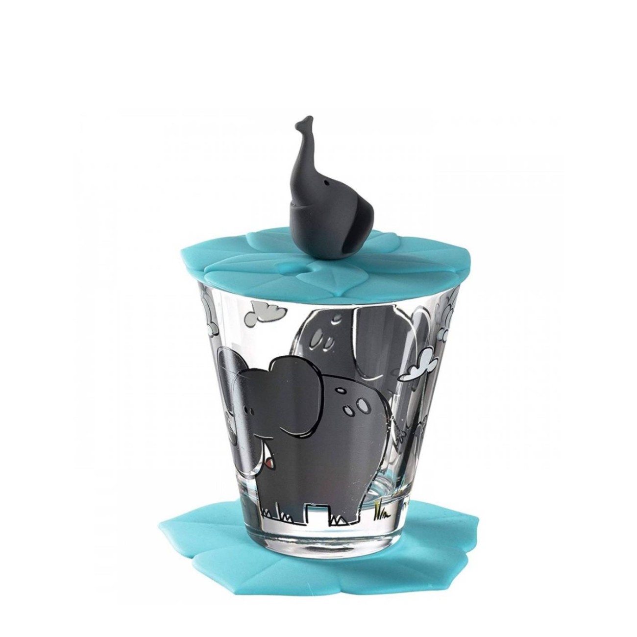 Leonardo Παιδικό σετ 3 τεμ. (ποτήρι/καπάκι/σουβέρ) Elephant Δώρα για παιδιά - Back to school