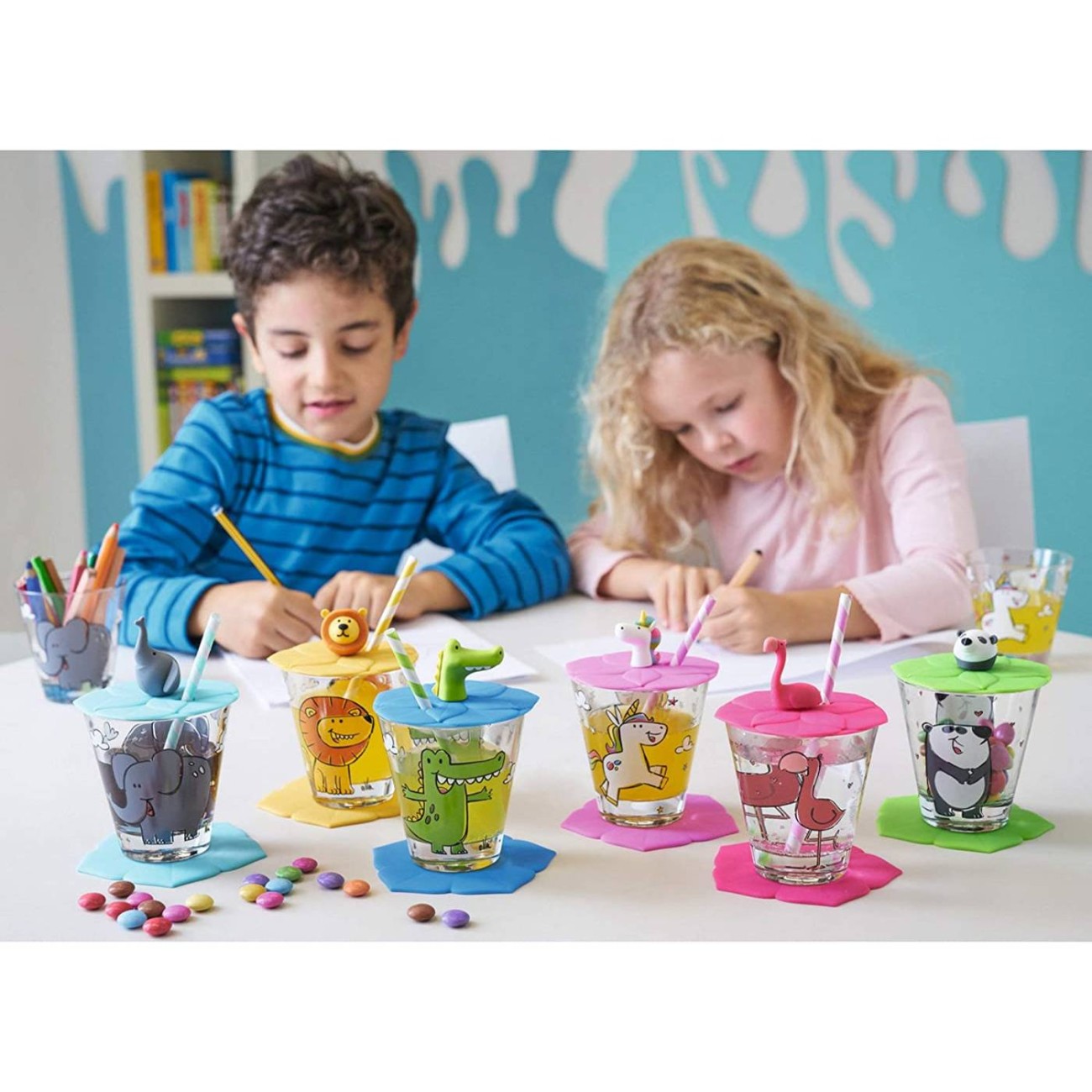 Leonardo Παιδικό σετ 3 τεμ. (ποτήρι/καπάκι/σουβέρ) Elephant Δώρα για παιδιά - Back to school