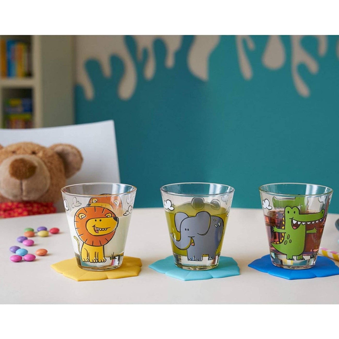 Leonardo Παιδικό σετ 3 τεμ. (ποτήρι/καπάκι/σουβέρ) Elephant Δώρα για παιδιά - Back to school