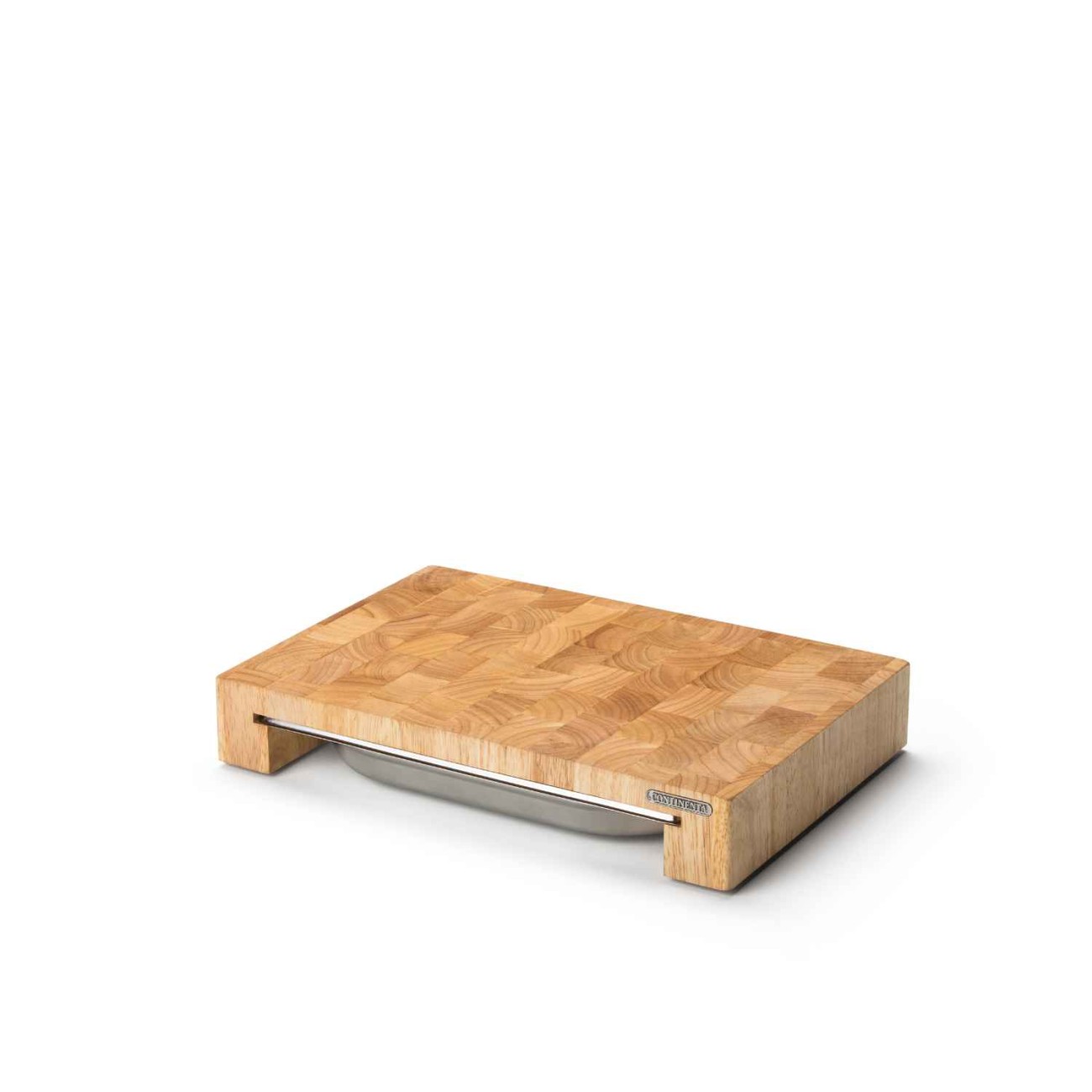 Continenta Βάση κοπής 39Χ27Χ6,5 με st.steel συρτάρι σειρά Wooden Rubberwood Μαχαίρια Κουζίνας & Βάσεις κοπής
