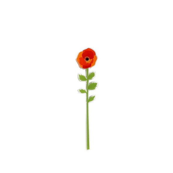 Vesta Λουλούδι Παπαρούνα Large κόκκινη σειρά Funny Flowers