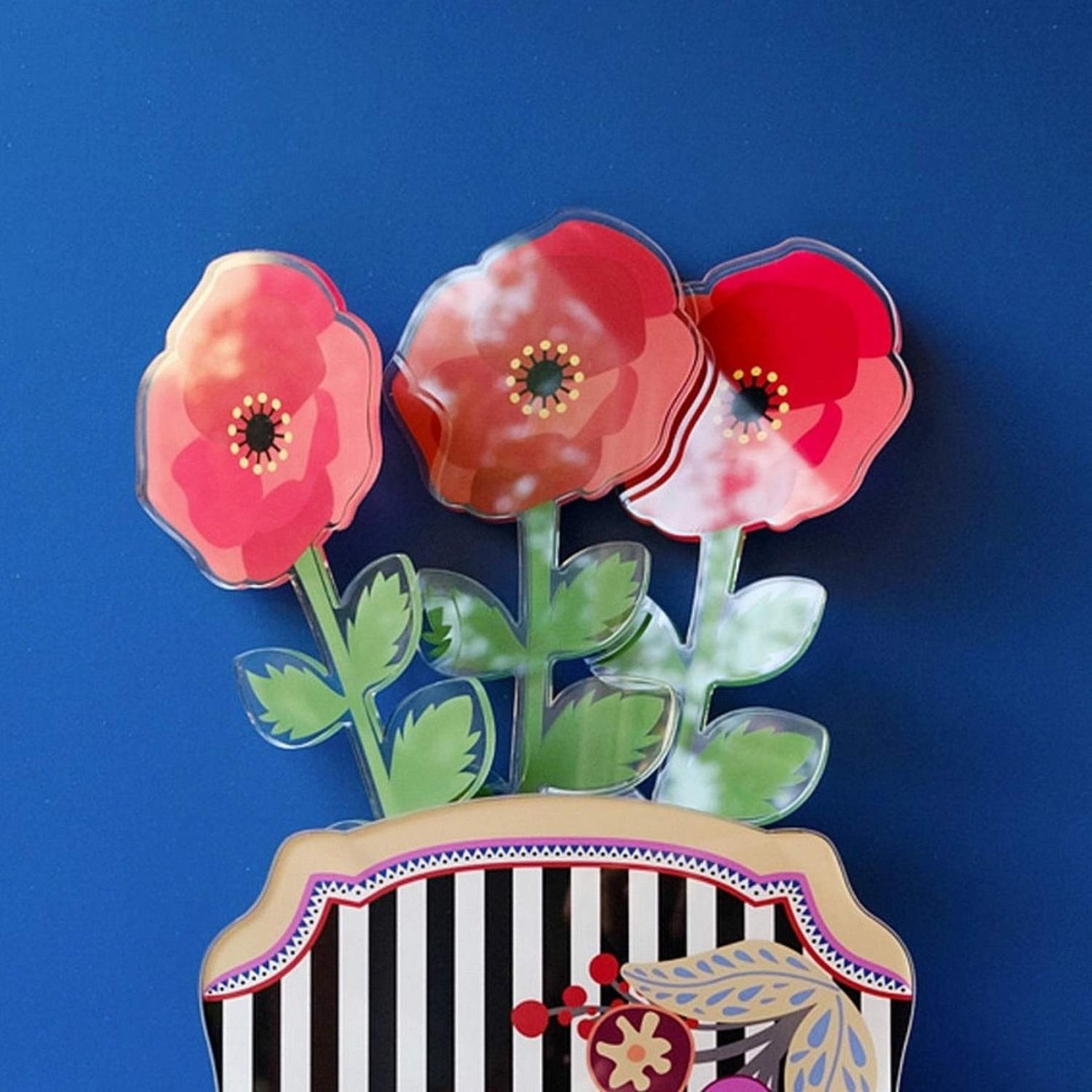 Vesta Παπαρούνα Large κόκκινη σειρά Funny Flowers Τεχνητά άνθη