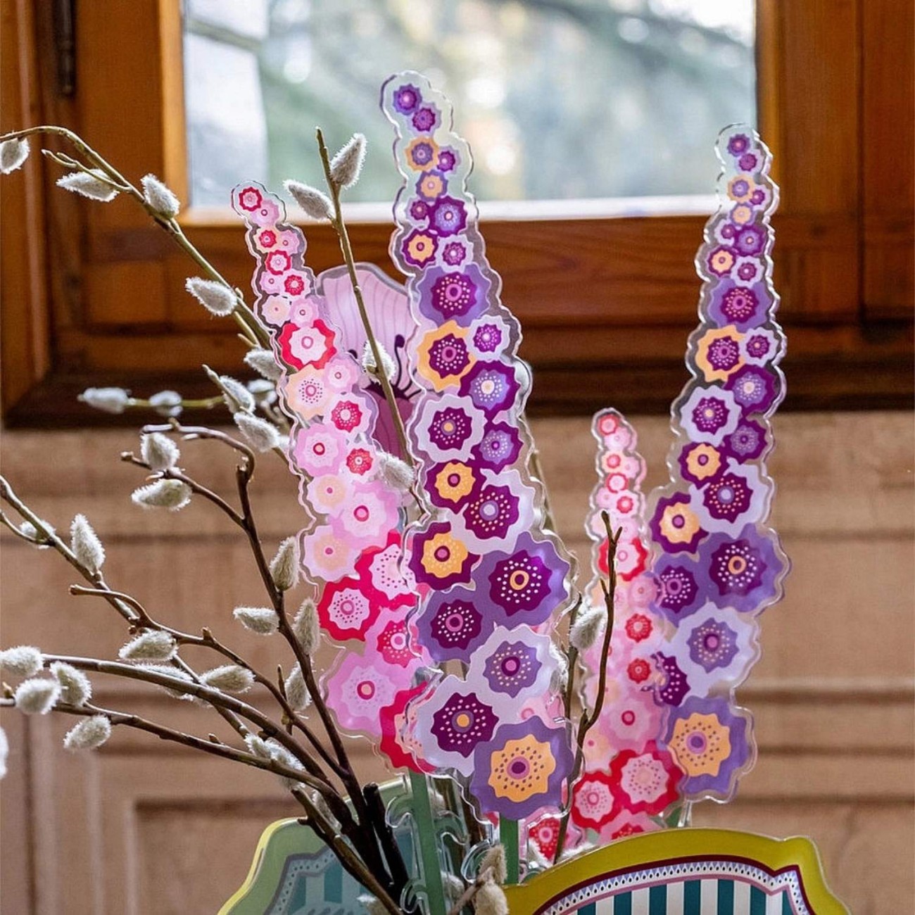 Vesta Lilac violet large σειρά Funny Flowers Τεχνητά άνθη