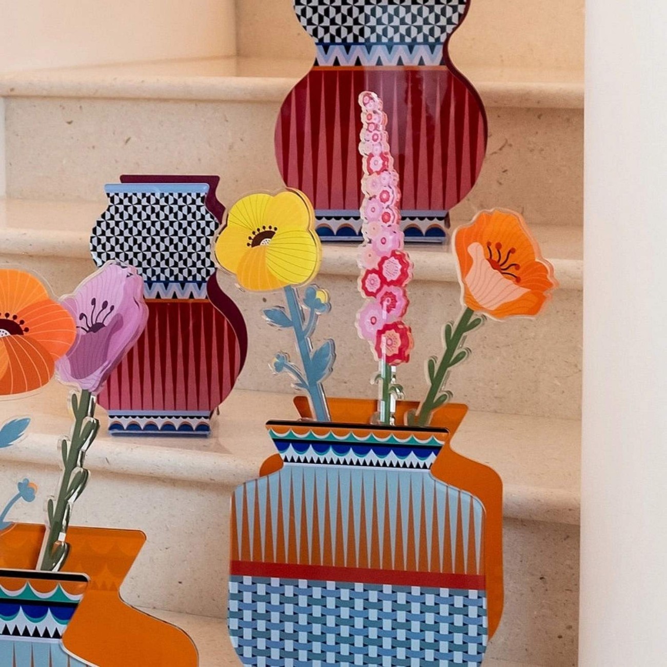 Vesta Πετούνια πορτοκαλί small σειρά Funny Flowers Τεχνητά άνθη