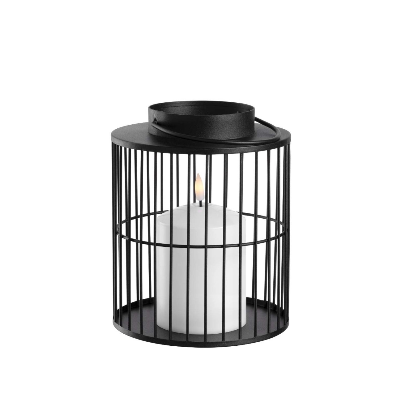 Leonardo Λάμπα φανάρι Led 18 εκ. black σειρά Silenzio Χριστουγεννιάτικα