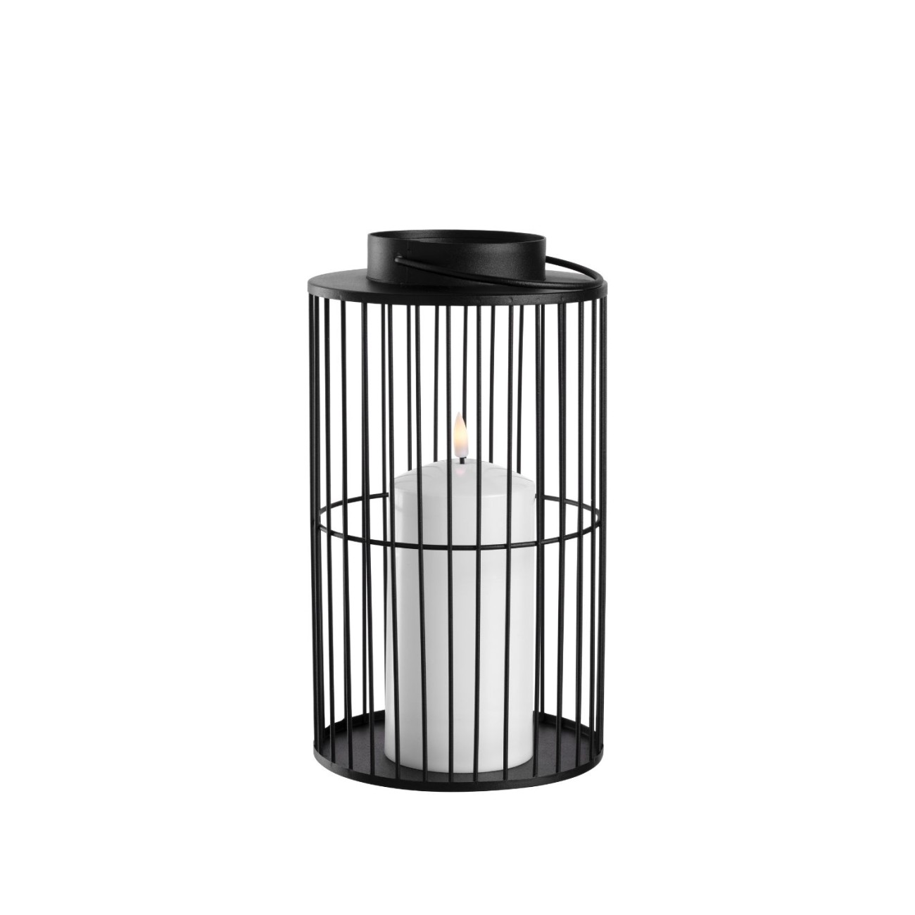 Leonardo Λάμπα φανάρι Led 26 εκ. black σειρά Silenzio Χριστουγεννιάτικα