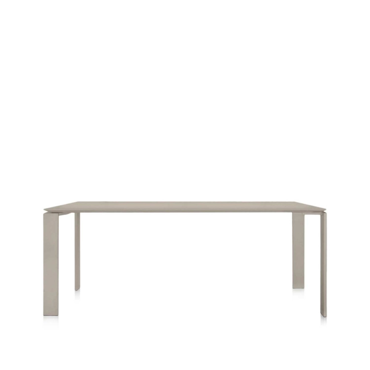 Kartell Τραπέζι 190X90 beige soft touch laminate σειρα Four Βοηθητικά τραπέζια