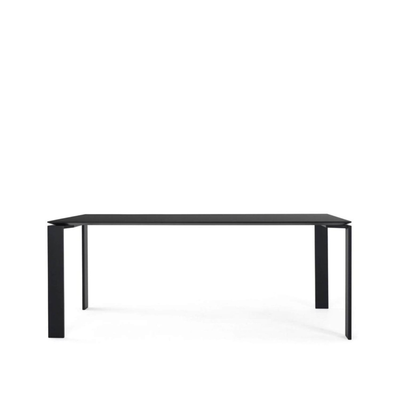 Kartell Τραπέζι 192X118 black marquina/black frame σειρα Glossy Βοηθητικά τραπέζια