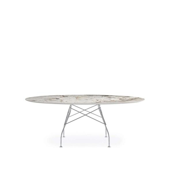 Kartell Τραπέζι 192Χ118 εκ. Nature Tundra/Black frame σειρά Glossy