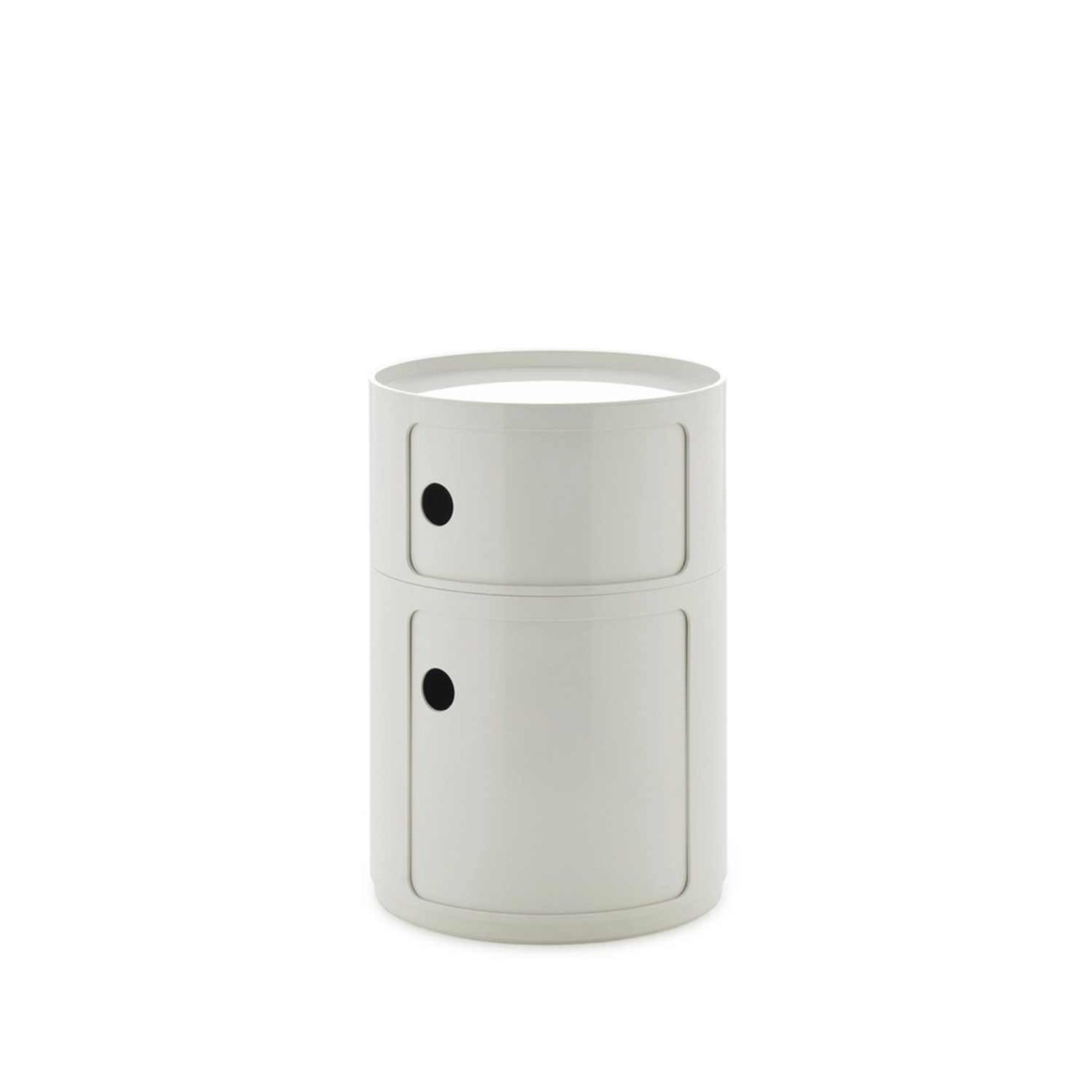 Kartell Συρταριέρα διπλή white διάμετρος 42 εκ. σειρά Componibili New Big Συρταριέρες