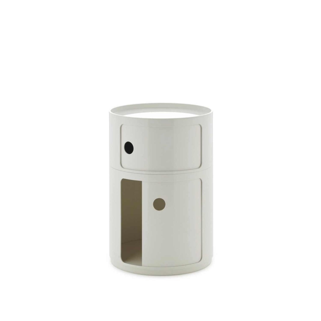 Kartell Συρταριέρα διπλή white διάμετρος 42 εκ. σειρά Componibili New Big Συρταριέρες