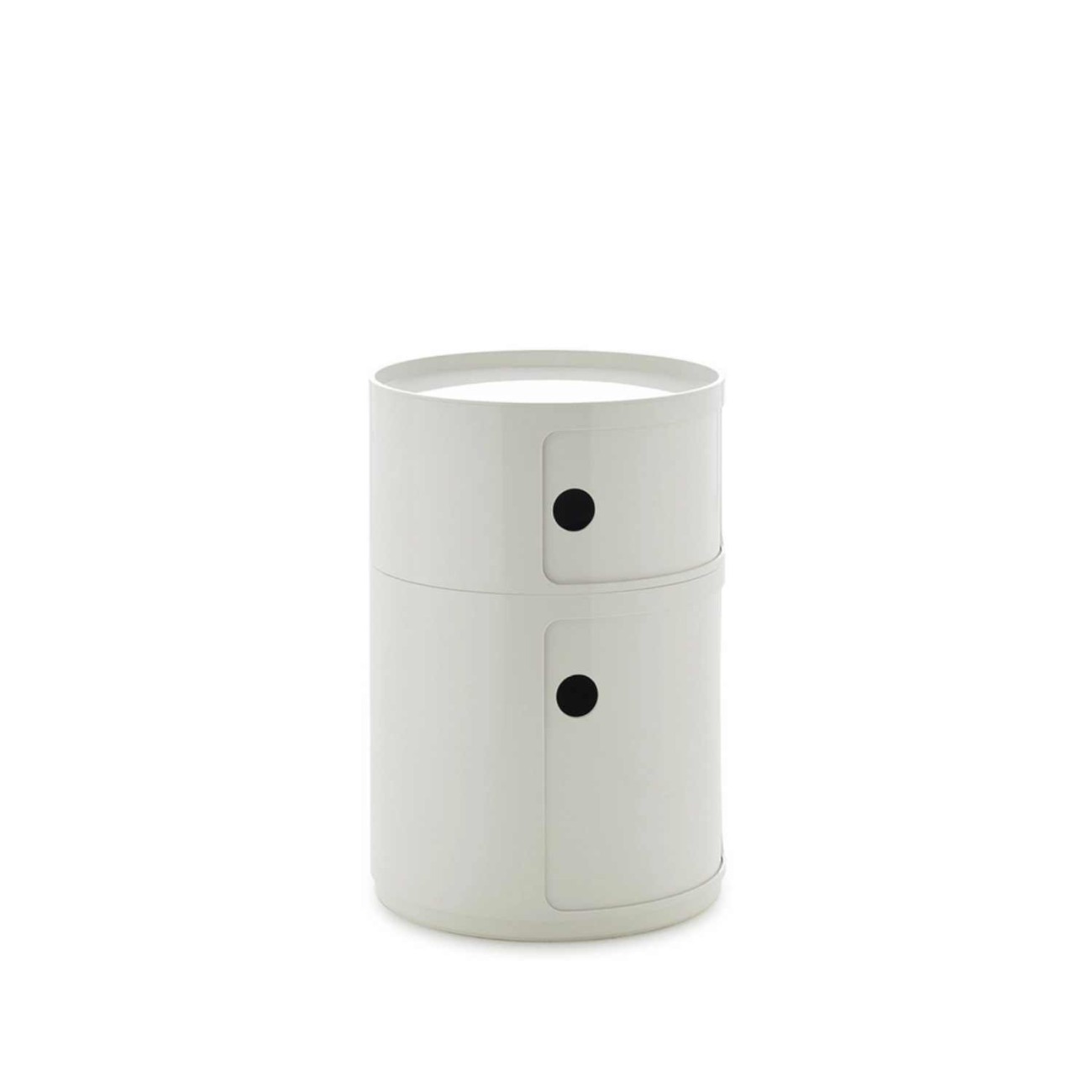 Kartell Συρταριέρα διπλή white διάμετρος 42 εκ. σειρά Componibili New Big Συρταριέρες