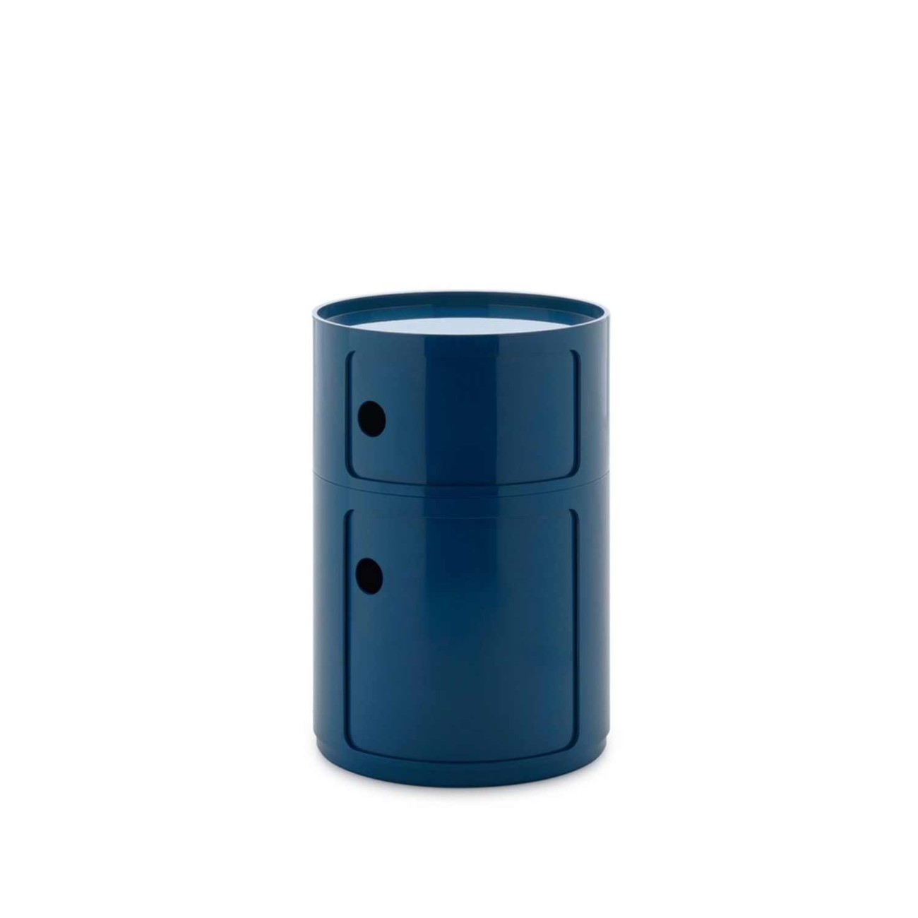 Kartell Συρταριέρα διπλή blue διάμετρος 42 εκ. σειρά Componibili New Big Συρταριέρες