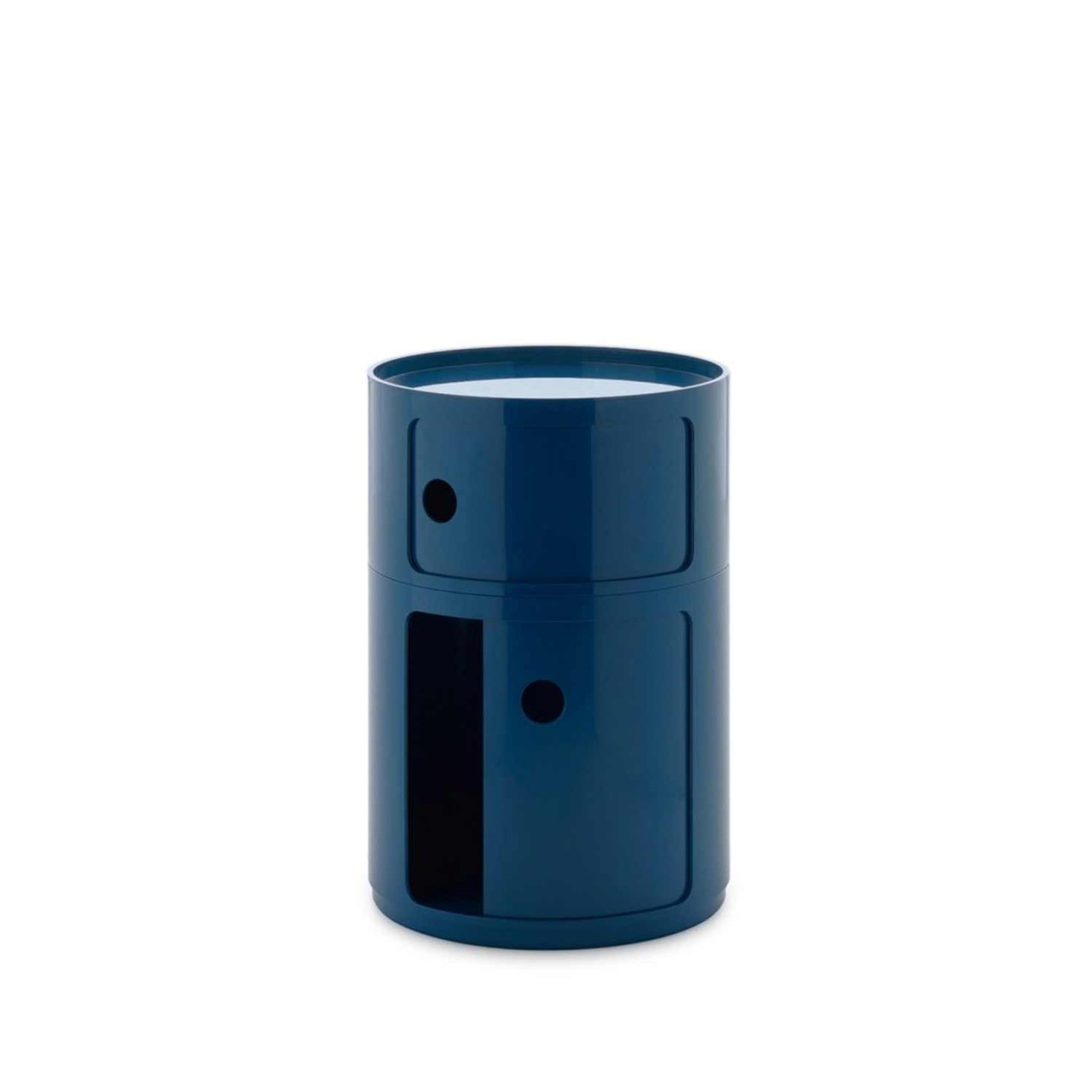 Kartell Συρταριέρα διπλή blue διάμετρος 42 εκ. σειρά Componibili New Big Συρταριέρες
