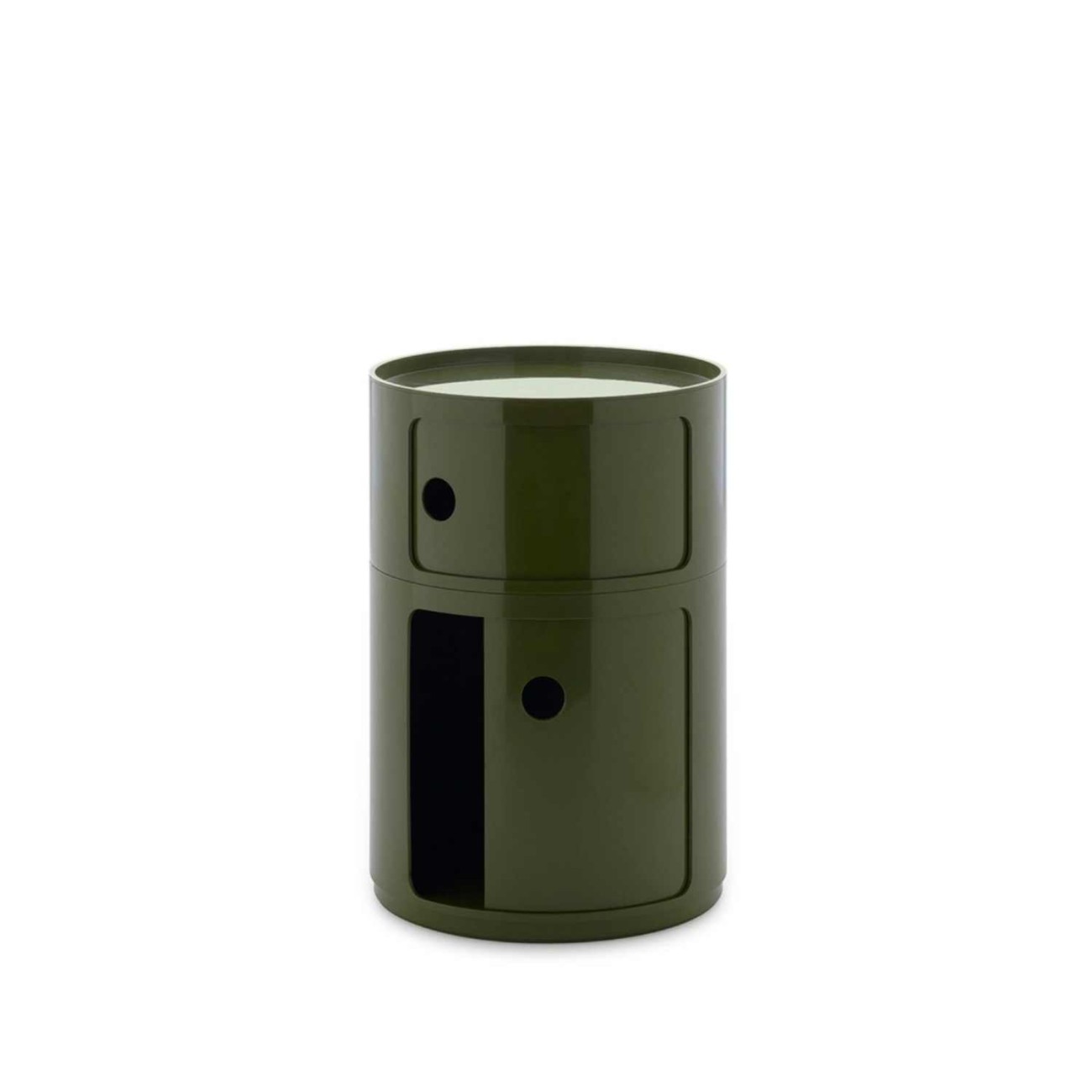 Kartell Συρταριέρα διπλή green διάμετρος 42 εκ. σειρά Componibili New Big Συρταριέρες
