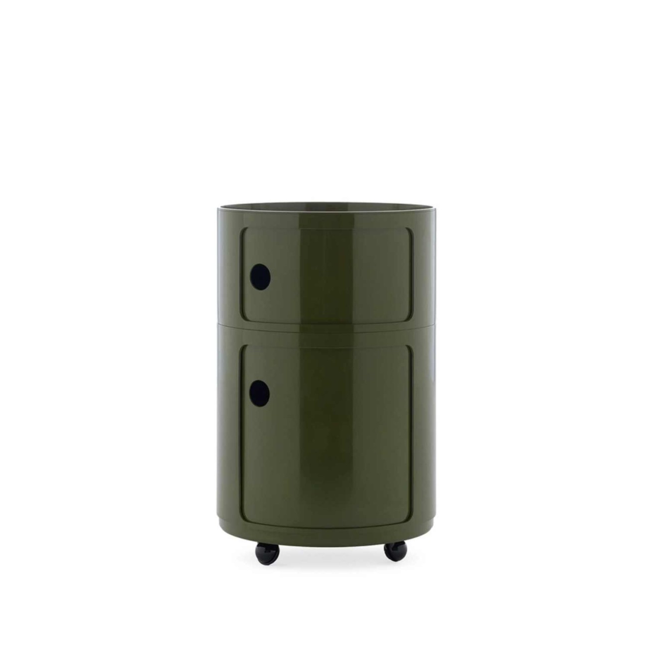 Kartell Συρταριέρα διπλή green διάμετρος 42 εκ. σειρά Componibili New Big Συρταριέρες