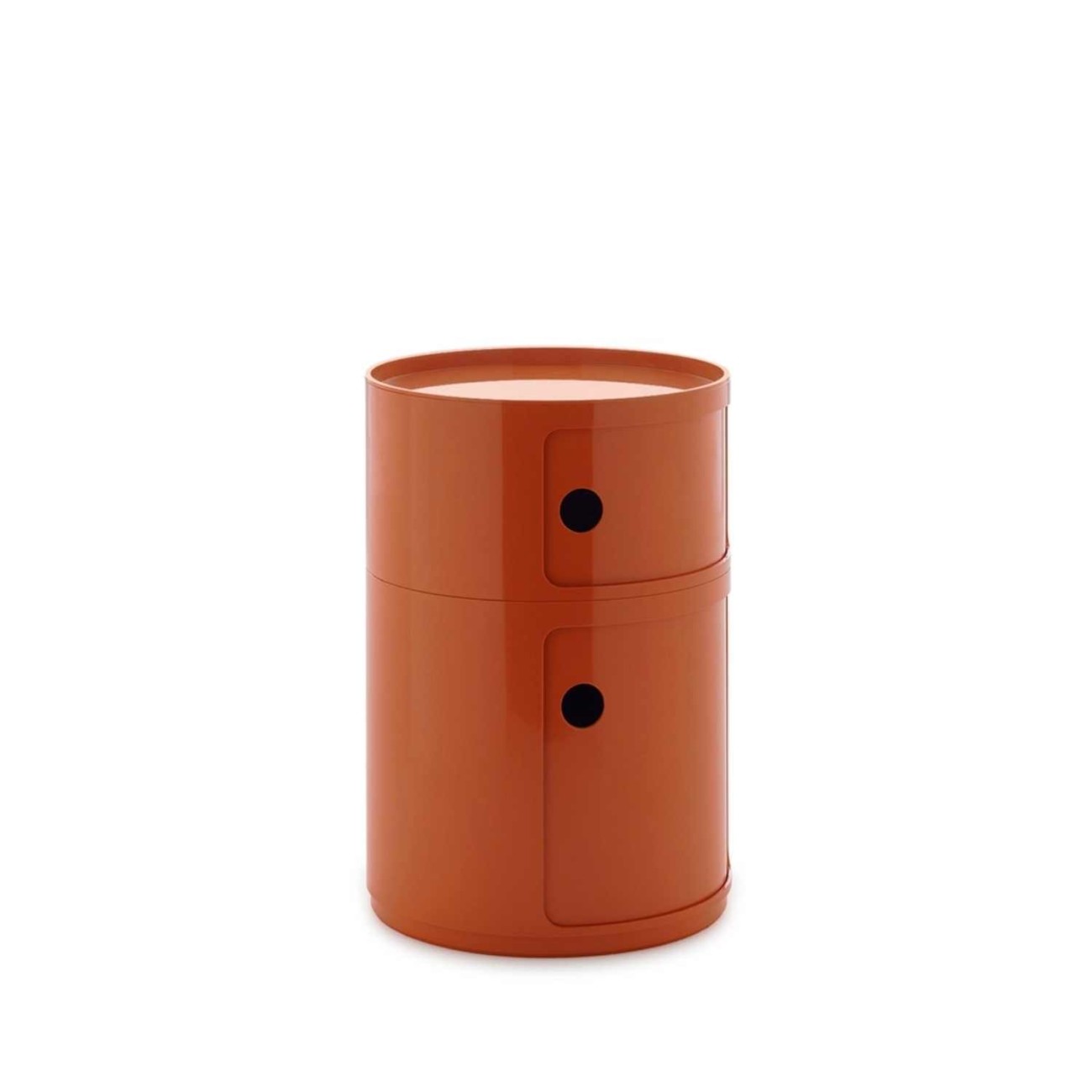 Kartell Συρταριέρα διπλή orange διάμετρος 42 εκ. σειρά Componibili New Big Συρταριέρες