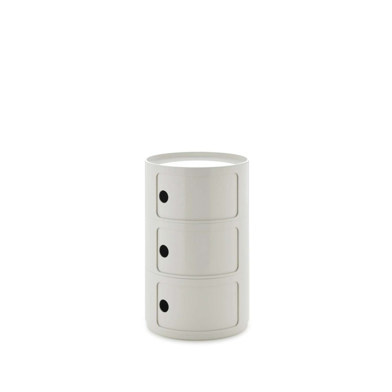 Kartell Συρταριέρα τριπλή white διάμετρος 42 εκ. σειρά Componibili New Big Συρταριέρες