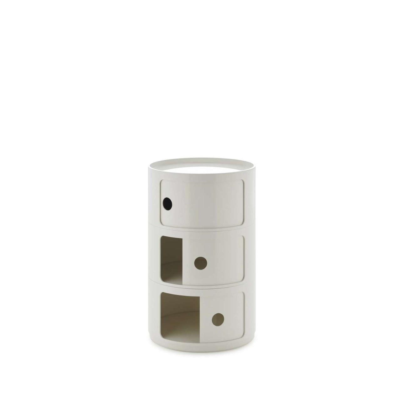 Kartell Συρταριέρα τριπλή white διάμετρος 42 εκ. σειρά Componibili New Big Συρταριέρες