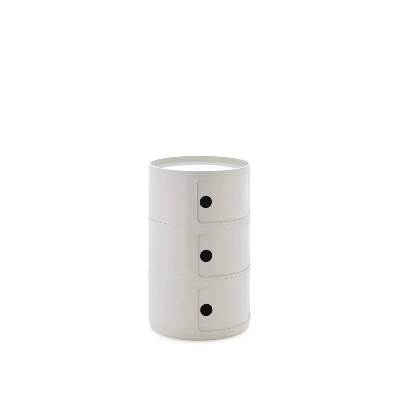 Kartell Συρταριέρα τριπλή white διάμετρος 42 εκ. σειρά Componibili New Big Συρταριέρες