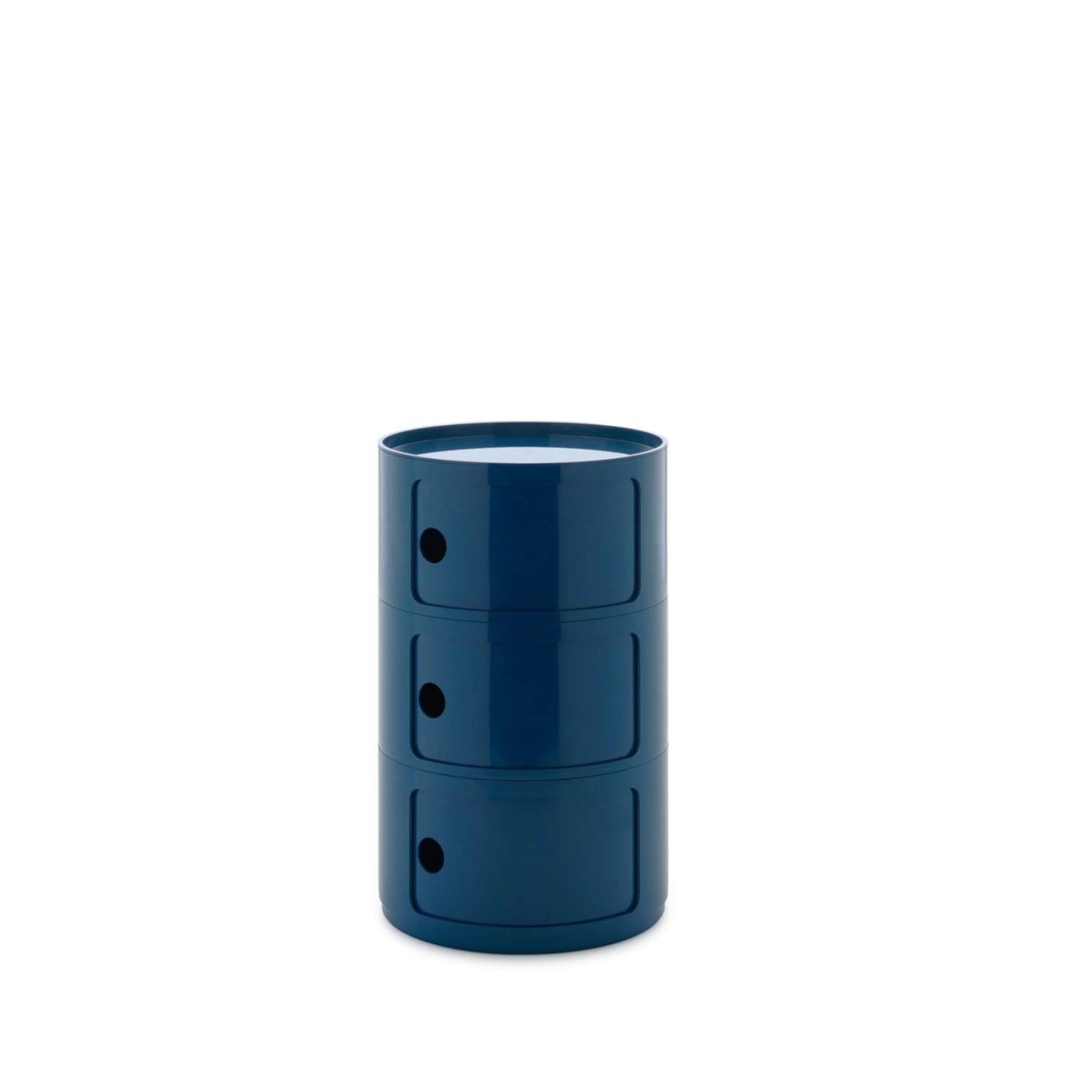 Kartell Συρταριέρα τριπλή blue διάμετρος 42 εκ. σειρά Componibili New Big Συρταριέρες