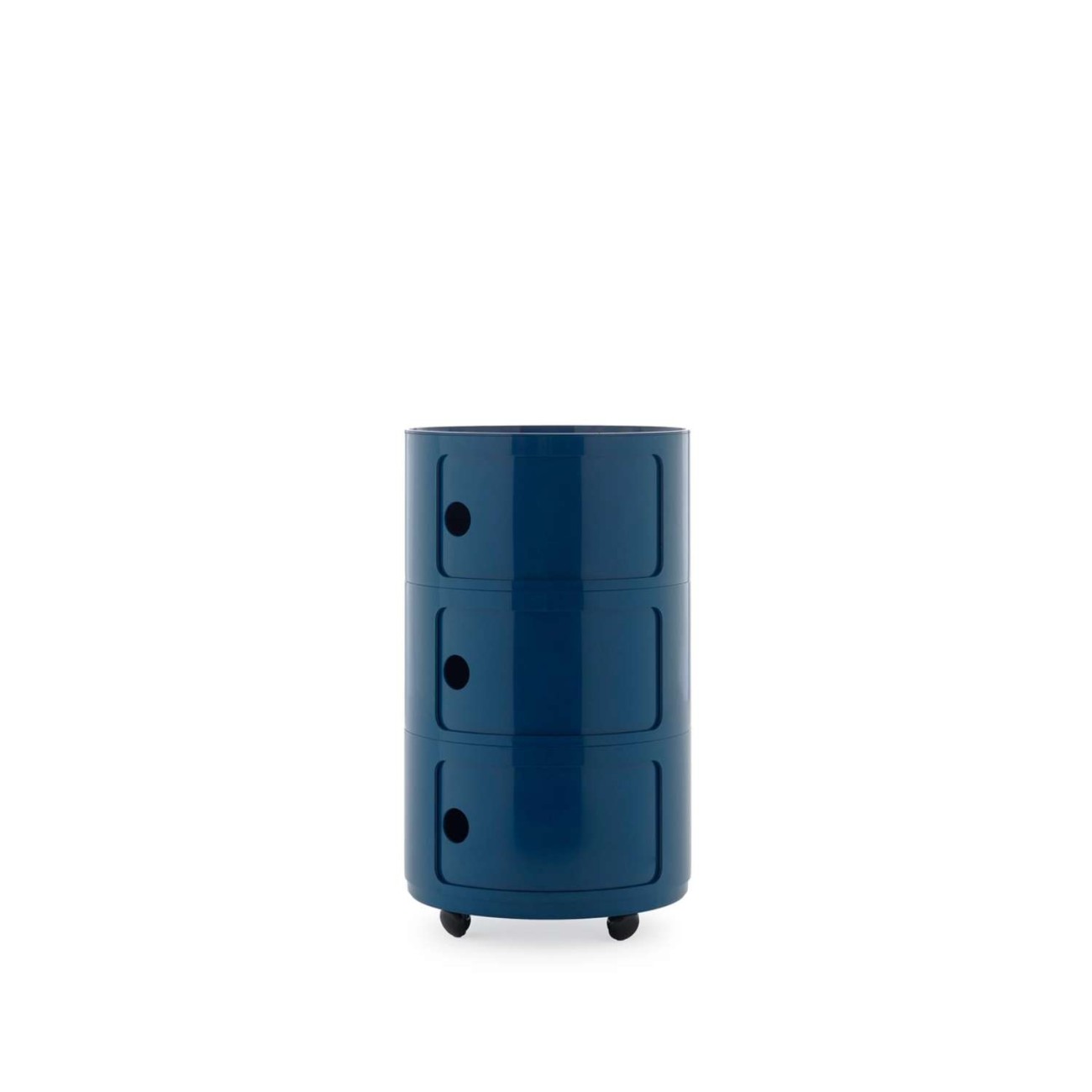 Kartell Συρταριέρα τριπλή blue διάμετρος 42 εκ. σειρά Componibili New Big Συρταριέρες