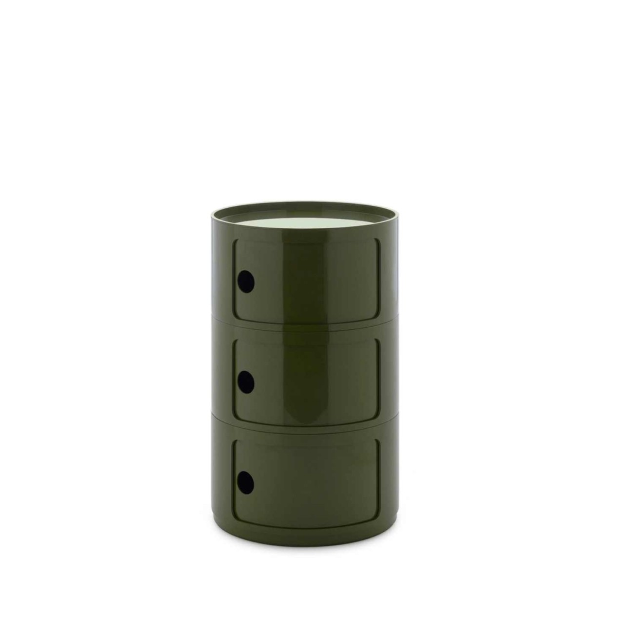 Kartell Συρταριέρα τριπλή green διάμετρος 42 εκ. σειρά Componibili New Big Συρταριέρες