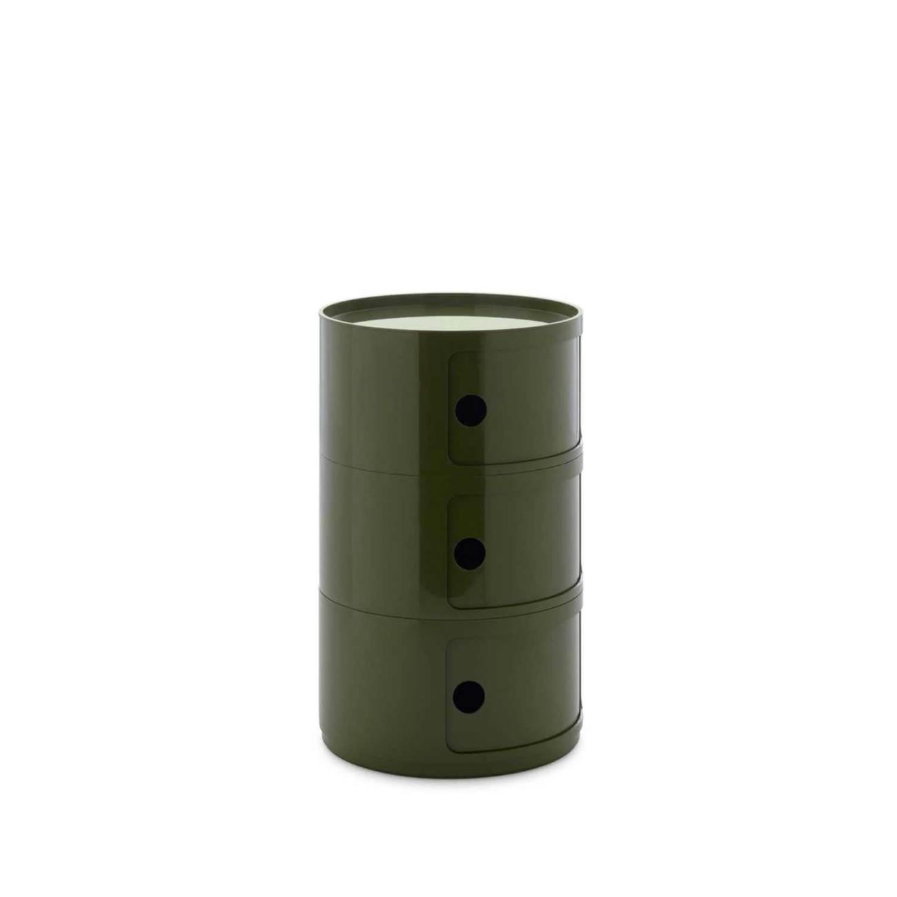 Kartell Συρταριέρα τριπλή green διάμετρος 42 εκ. σειρά Componibili New Big Συρταριέρες