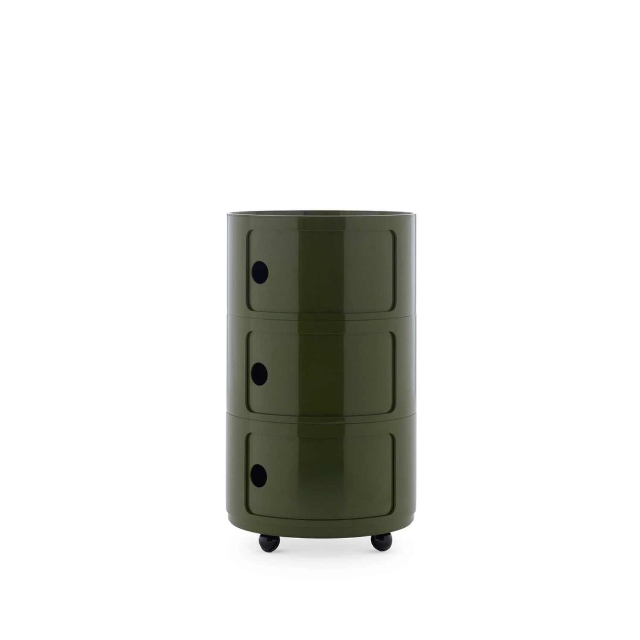 Kartell Συρταριέρα τριπλή green διάμετρος 42 εκ. σειρά Componibili New Big Συρταριέρες