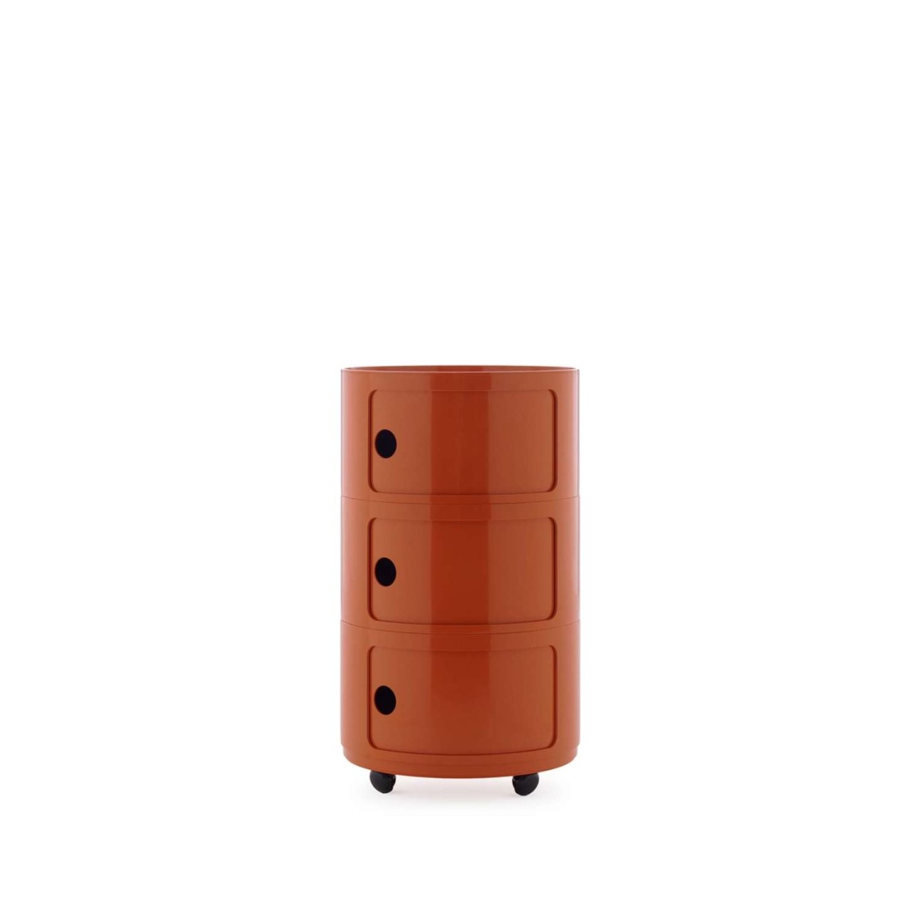 Kartell Συρταριέρα τριπλή orange διάμετρος 42 εκ. σειρά Componibili New Big Συρταριέρες