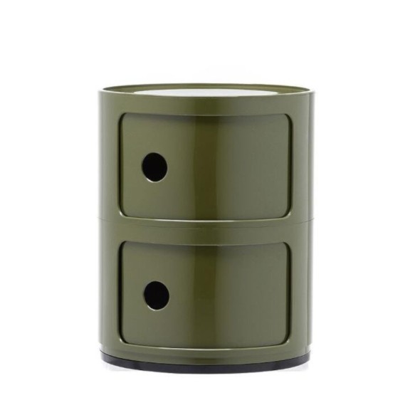 Kartell Συρταριέρα διπλή πράσινη διάμετρος 32εκ. σειρά Componibili