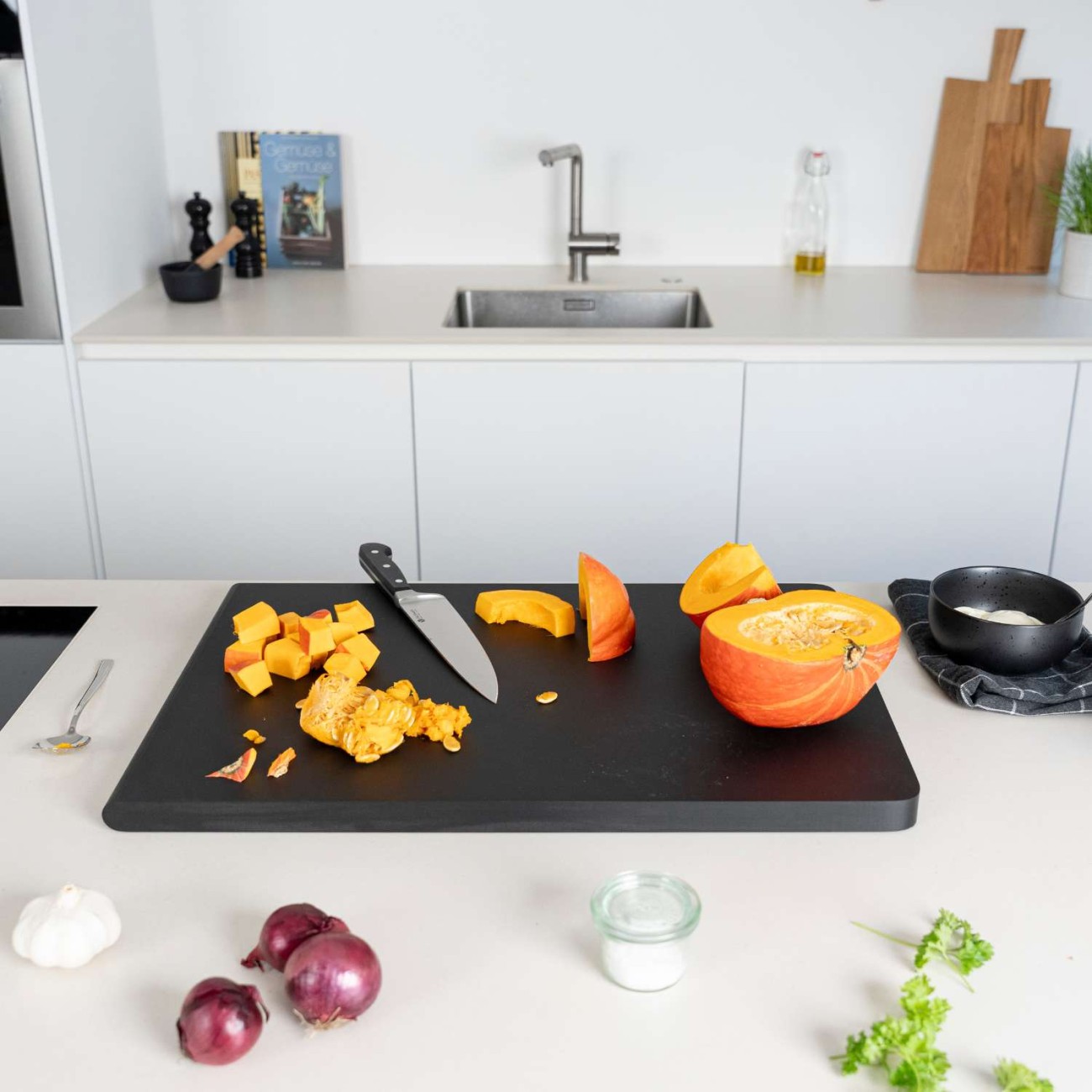 Continenta Βάση κοπής 60Χ40 εκ. Black σειρά Duracore Βάσεις Κοπής