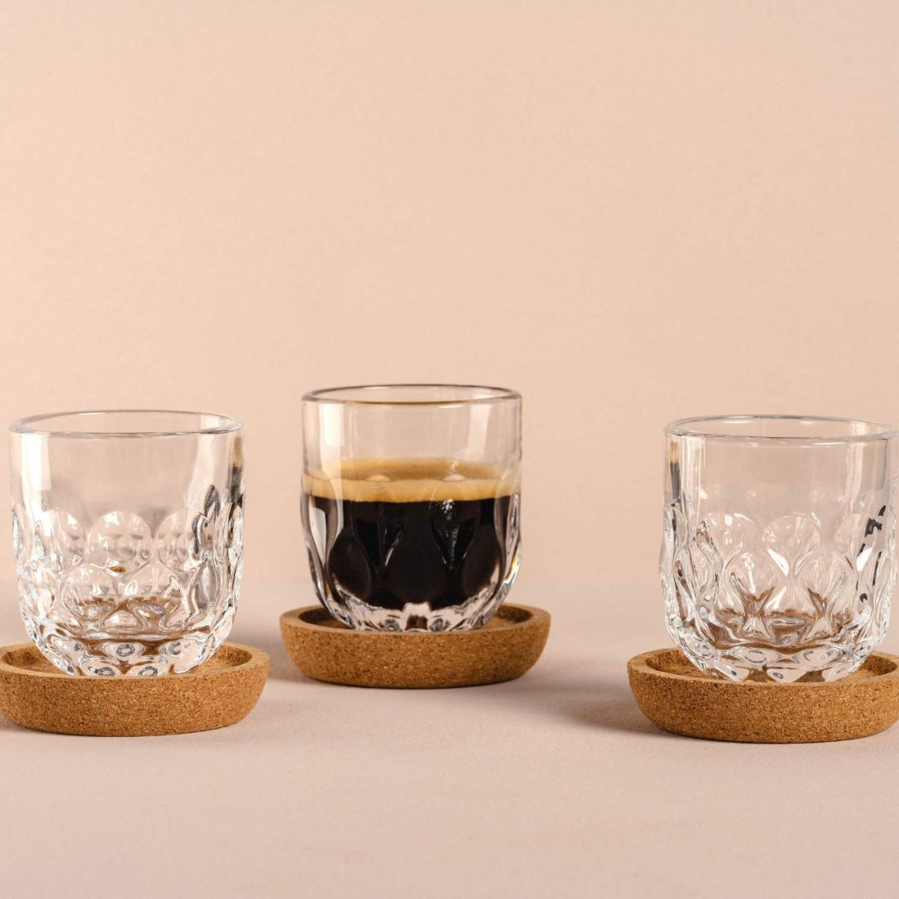 Leonardo Σετ 3 τεμ. φλιτζάνι/πιάτο espresso 40ml (max. 60ml) σειρά Gocce Κούπες/Φλυτζάνια