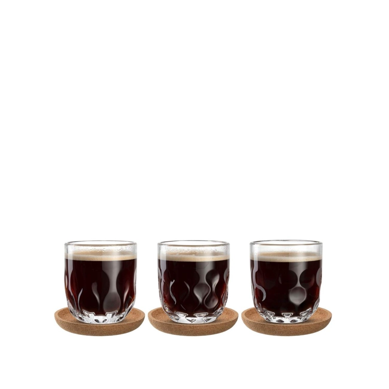 Leonardo Σετ 3 τεμ. φλιτζάνι/πιάτο καφέ 150ml (max. 220ml) σειρά Gocce Φλυτζάνια & Πιάτα Καφέ/Τσαγιού