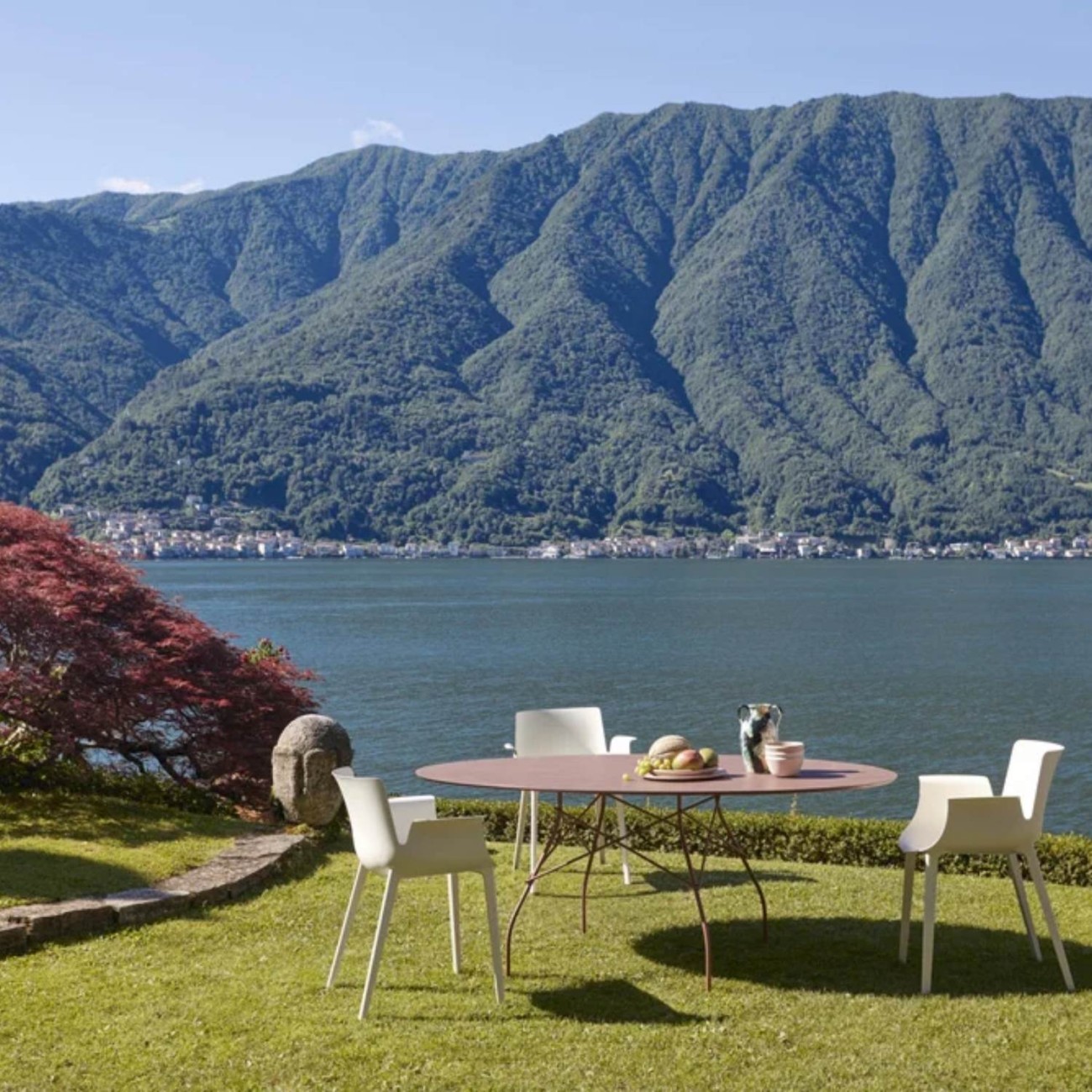 Kartell Τραπέζι 192X118 black indoor/outdoor σειρα Glossy Βοηθητικά τραπέζια